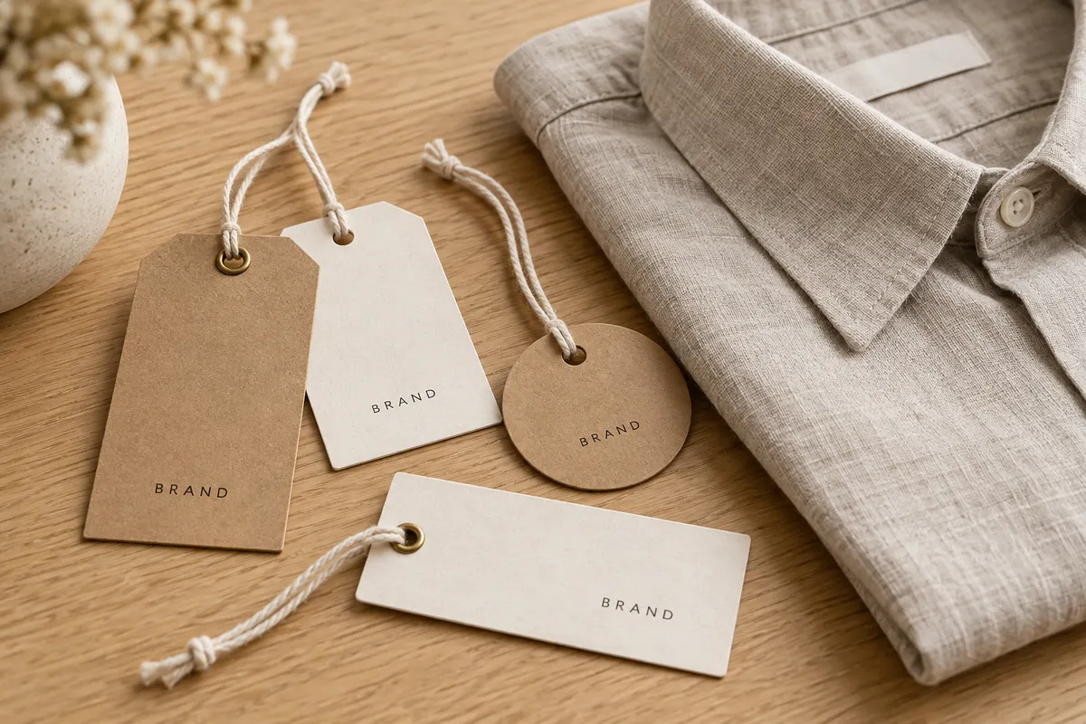 Hangtag giấy kraft có dây treo